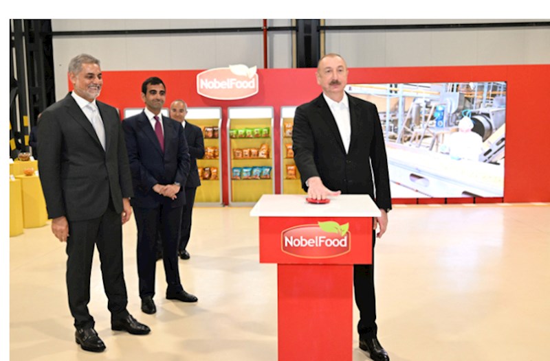 Prezident Bakıda yeni zavodun açılışında iştirak etdi — FOTOLAR 