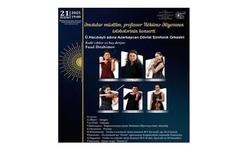 Filarmoniyada tələbələrin violin konserti keçiriləcək 