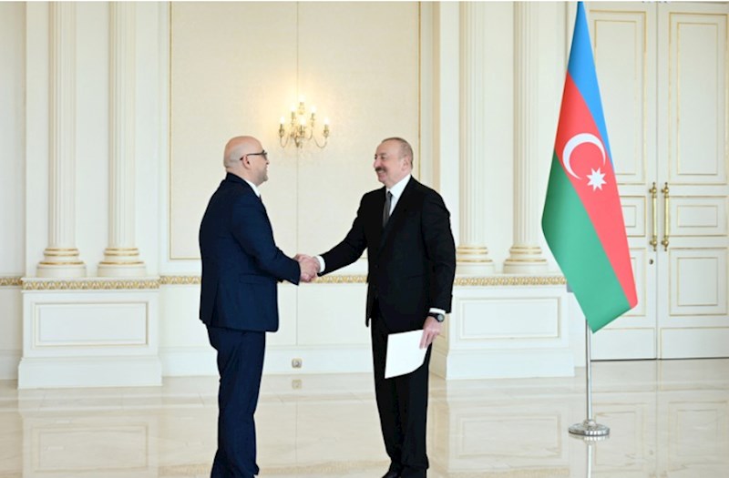 Prezident Fələstinin ölkəmizdə yeni təyin olunmuş səfirinin etimadnaməsini qəbul edib — FOTOLAR