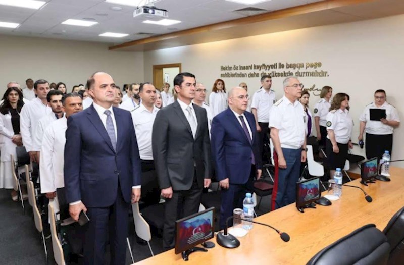 Tibb İşçilərinin Peşə Bayramı Günü münasibətilə tədbir keçirilib — FOTOLAR