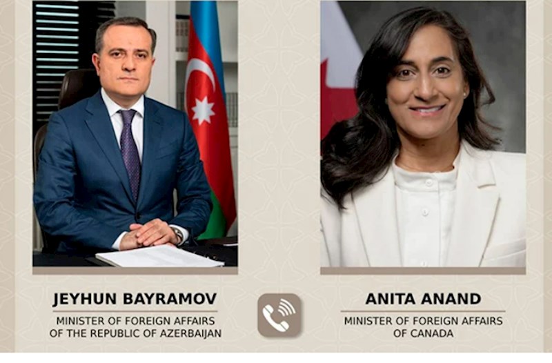 Ceyhun Bayramov kanadalı həmkarı ilə danışdı 