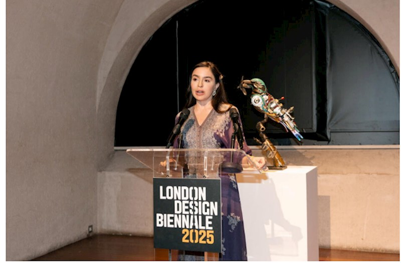 Leyla Əliyeva London Dizayn Biennalesində Azərbaycan MAMA "Ana təbiət” sərgisində iştirak edib — FOTOLAR 
