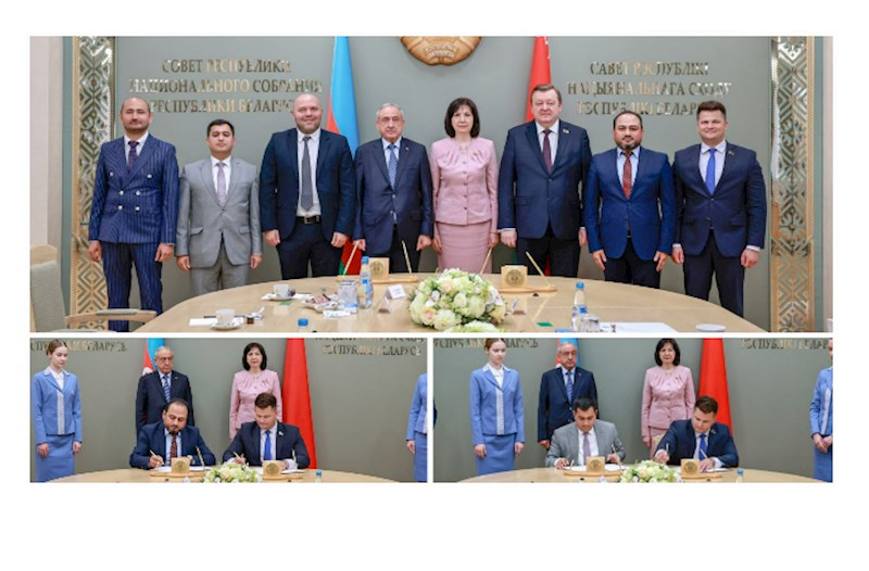 Belarus Parlamentinin sədri "Azərbaycan-Belarus Gənclər Forumu"nun iştirakçılarını qəbul etdi — FOTOLAR 