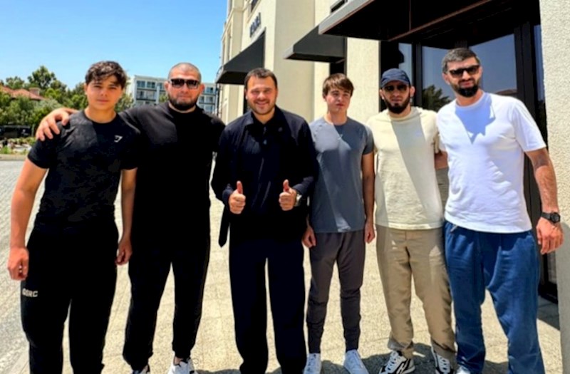 Prezidentin nəvələri Dana Uayt və Həbib Nurməhəmmədovla bir arada — FOTOLAR