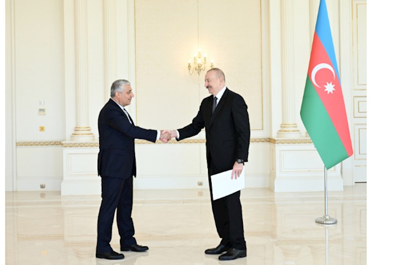 Prezident İranın yeni səfirinin etimadnaməsini qəbul etdi — FOTOLAR 