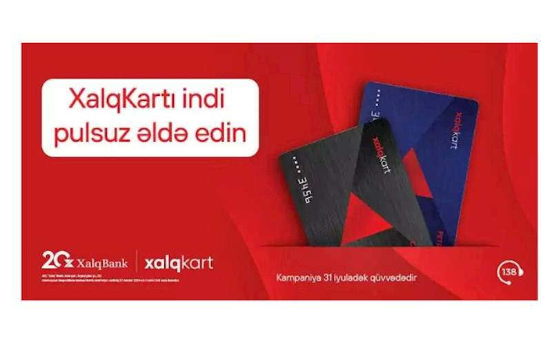 XalqKart indi pulsuz!