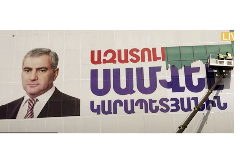 Paşinyana qarşı çıxan siyasətçilərin reklam lövhələri sökülür
