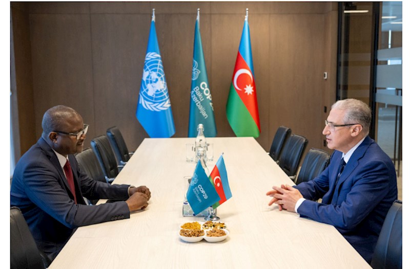 COP29 rəhbərliyi Qvineya-Bisaunun ətraf mühit naziri ilə görüşüb