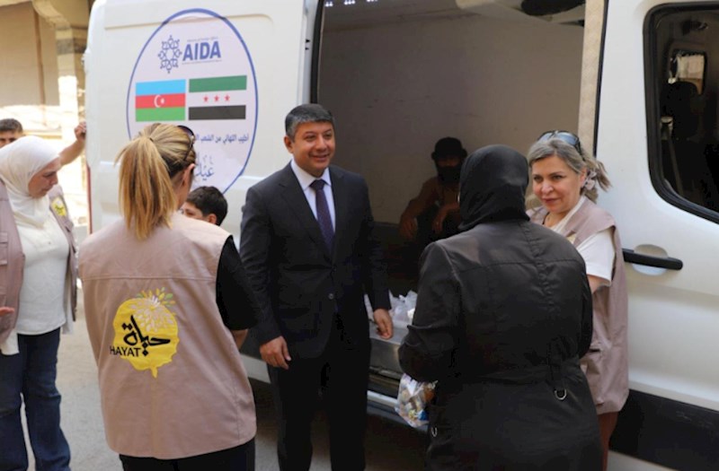 Azərbaycan Suriyada növbəti xeyriyyə aksiyası keçirib — FOTOLAR