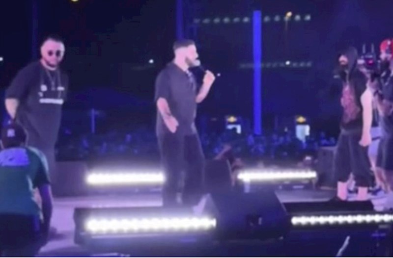 Bulvardakı konsertdə söyüş söyən reper saxlanıldı 