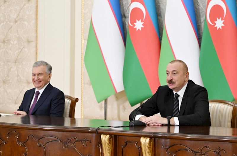 Prezident Qarabağın bərpasına köməyinə görə Özbəkistana minnətdarlıq etdi