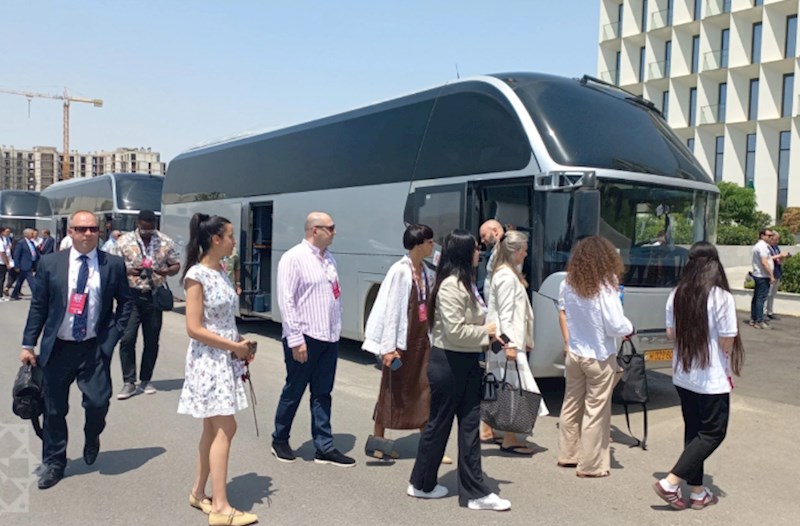 III Şuşa Qlobal Media Forumunun iştirakçıları Ağdama getdilər — FOTOLAR