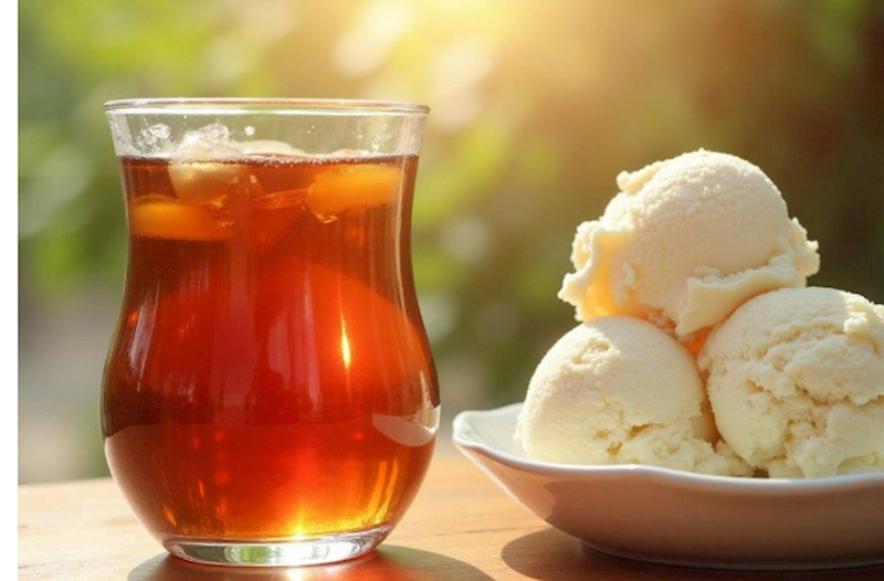 Yayda hansı daha çox sərinlədir? — Dondurma yoxsa çay? 
