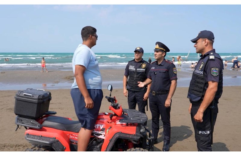 Polis çimərliklərdə profilaktik tədbirləri davam etdirir — VİDEO/FOTOLAR