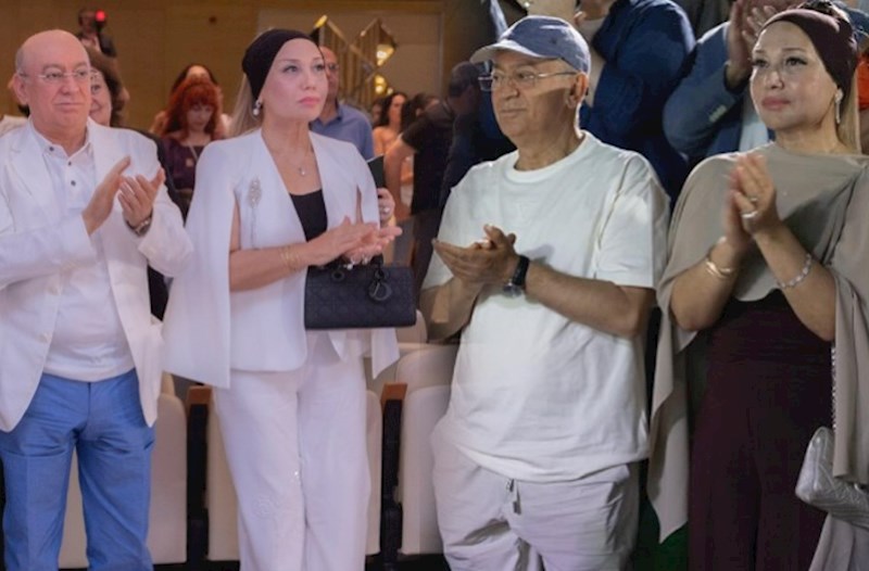 Kəmaləddin Heydərov festivalı xanımı ilə izlədi — FOTOLAR