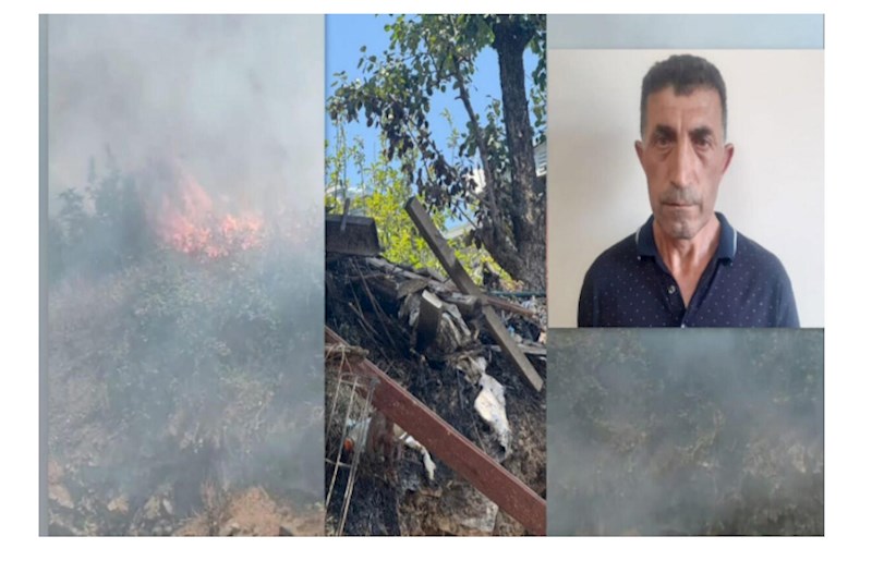 Xankəndidə yanğın törədən şəxs həbs edildi 