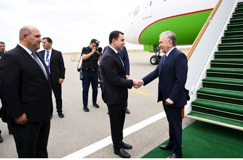 Şavkat Mirziyoyev Füzuli rayonuna səfərə yollandı — FOTOLAR 