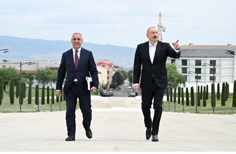 İlham Əliyev Xankəndidə Zəfər parkında — FOTOLAR 