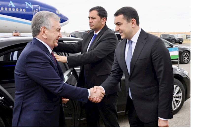 Şavkat Mirziyoyevin Azərbaycana səfəri başa çatdı 