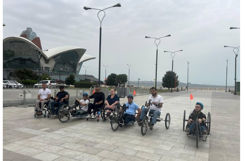 Əlilliyi olan şəxslər üçün ilk dəfə veloreabilitasiya layihəsinə başlanılır — FOTOLAR