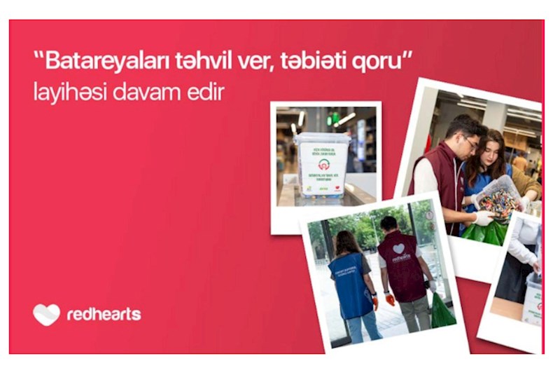 "Batareyaları təhvil ver, təbiəti qoru" layihəsi çərçivəsində 96 kq işlənmiş batareya təhvil verilib