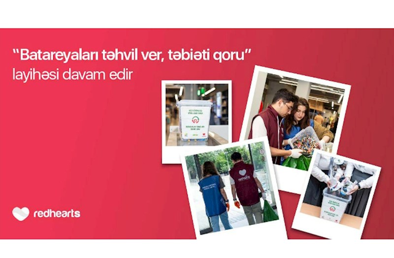 “Batareyaları təhvil ver, təbiəti qoru” layihəsi çərçivəsində 96 kq işlənmiş batareya toplanaraq təhvil verilib