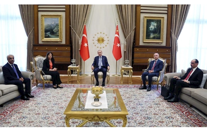 Ərdoğan DEM Partiyasının nümayəndələri ilə PKK-nın tərksilah edilməsini müzakirə edib
