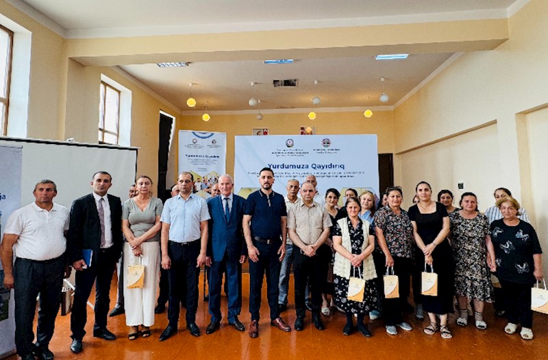Mingəçevirdə keçmiş məcburi köçkünlər üçün hüquqi maarifləndirmə tədbiri keçirildi — VİDEO