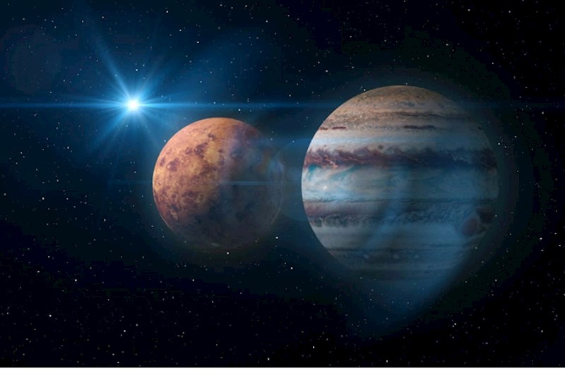 İki planetin "görüşü": Yupiter Venera ilə bir araya gələcək