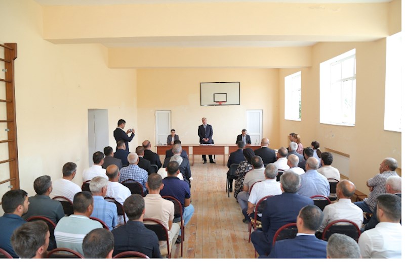 Hacıqabulun Tağılı kəndində səyyar qəbul-görüş keçirildi — FOTOLAR 