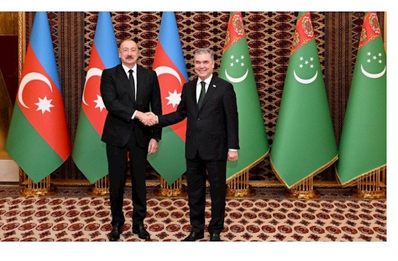 İlham Əliyevin Qurbanqulu Berdiməhəmmədovla təkbətək görüşü keçirildi — FOTOLAR (YENİLƏNİB)