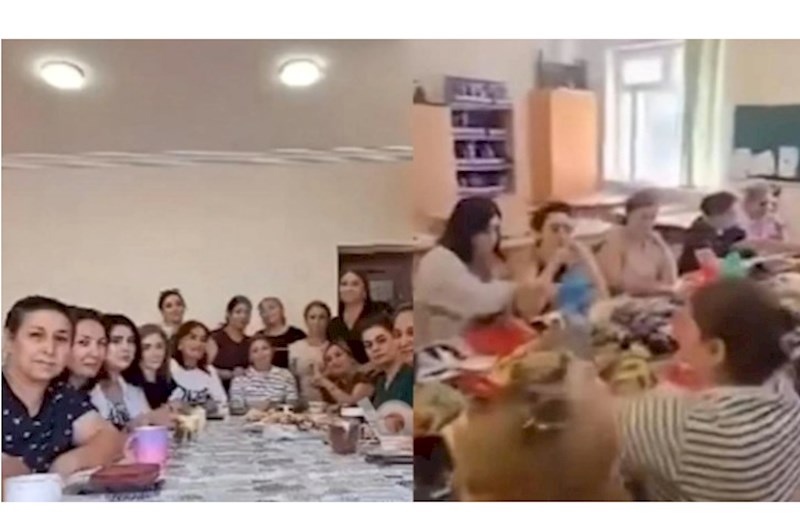 Bakıda müəllimlər məktəbdə məclis təşkil ediblər — İDDİA (VİDEO) 