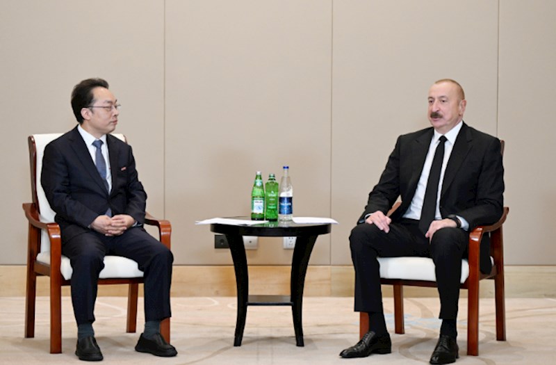 Prezident "CETC" korporasiyasının baş direktoru ilə görüşüb — FOTOLAR