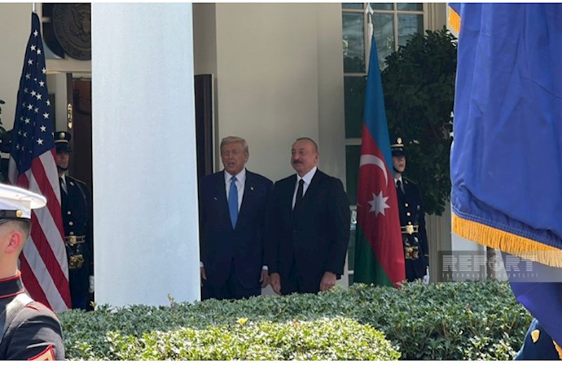 Donald Trampla İlham Əliyevin görüşü başlayıb — FOTOLAR /VİDEO