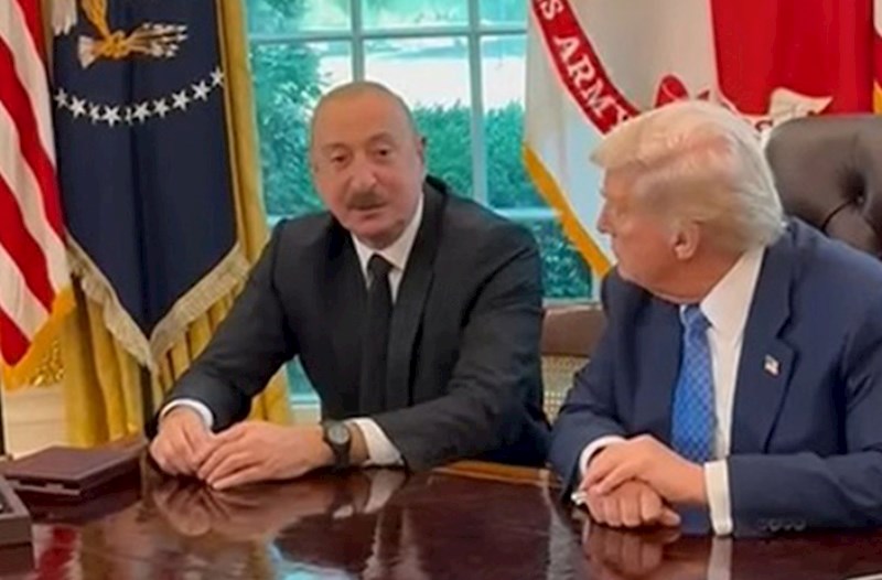 İlham Əliyevlə Trampın maraqlı dialoqu — VİDEO