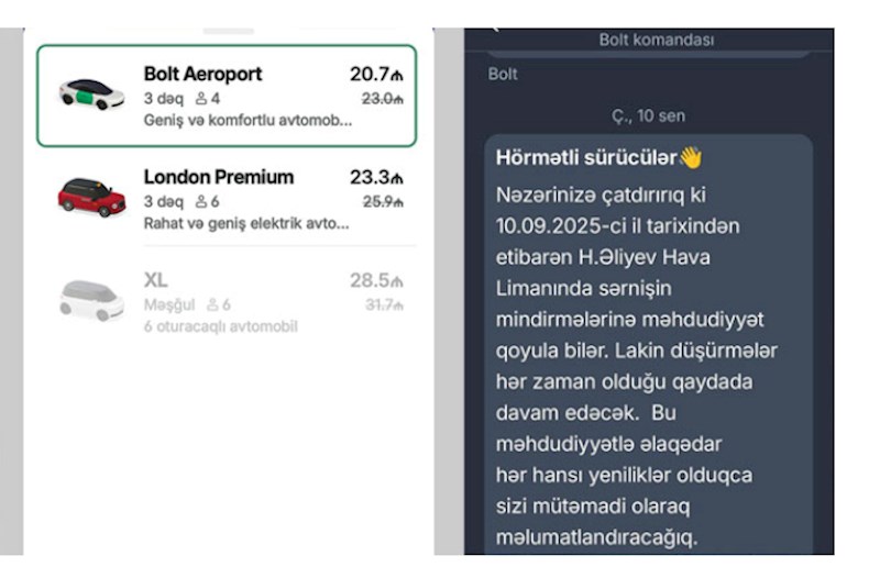 Bu gündən aeroportdan şəhərə taksi sifariş etmək olmur — FOTOLAR