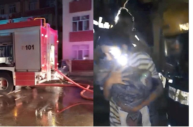Mehdiabadda yaşayış binasında YANĞIN: Sakinlər təxliyə EDİLDİLƏR (VİDEO)