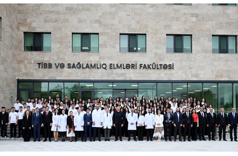 Prezident Qarabağ Universitetinin Klinikası binasının və tədris korpusunun açılışında iştirak edib — FOTOLAR