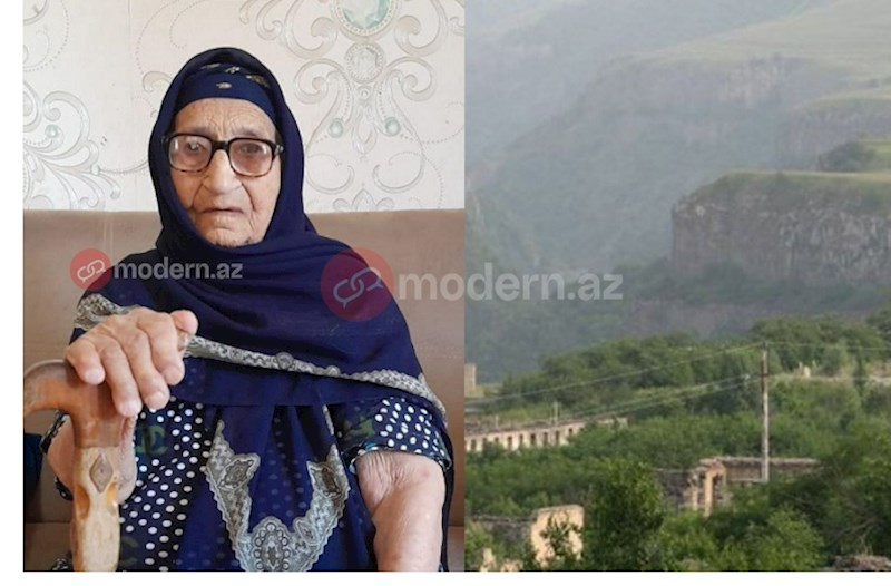113 yaşlı Xeyrənisə nənə də Kəlbəcərə QAYIDIR 