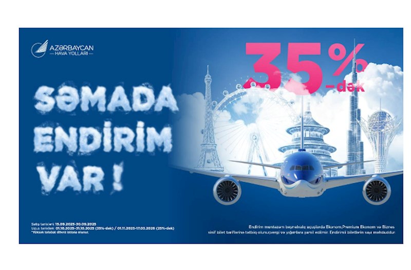 AZAL turizm gününə özəl endirim kampaniyası elan edir 