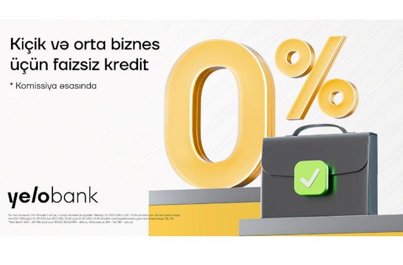 Yelo Bank-dan KOB-lara faizsiz dəstək! 