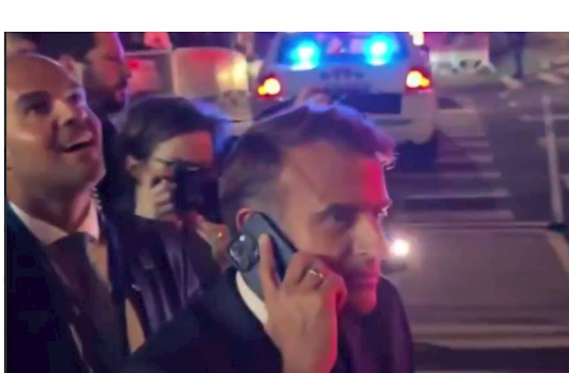 Makron Nyu-Yorkda gülünc vəziyyətə düşdü: Polis saxladı, Trampa zəng etdi — VİDEO 