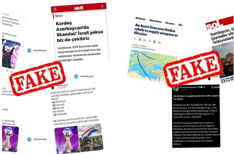 MEDİA: Azərbaycana qarşı növbəti dezinformasiya kampaniyasının başlanması müşahidə olunur 