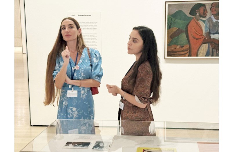 Leyla Əliyeva və Arzu Əliyeva Müasir İncəsənət Muzeyində olublar — FOTOLAR