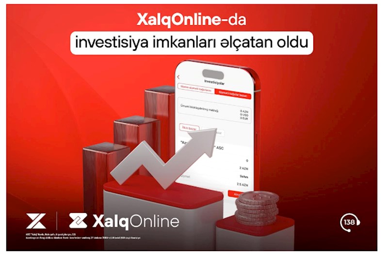 Xalq Bank internet və mobil bankçılıq sistemində investisiya xidmətini istifadəyə verdi