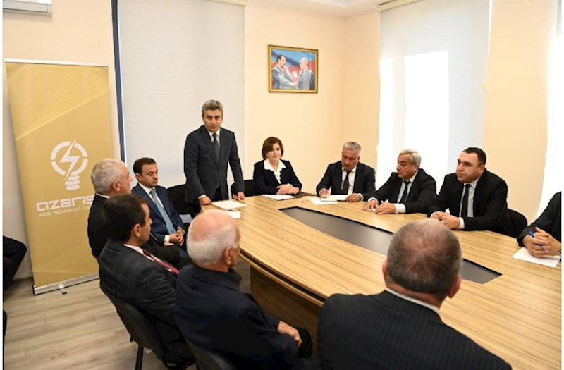 “Azərişıq” ASC-nin nümayəndələri Oğuzda fermer və sahibkarlarla görüşüb — FOTOLAR