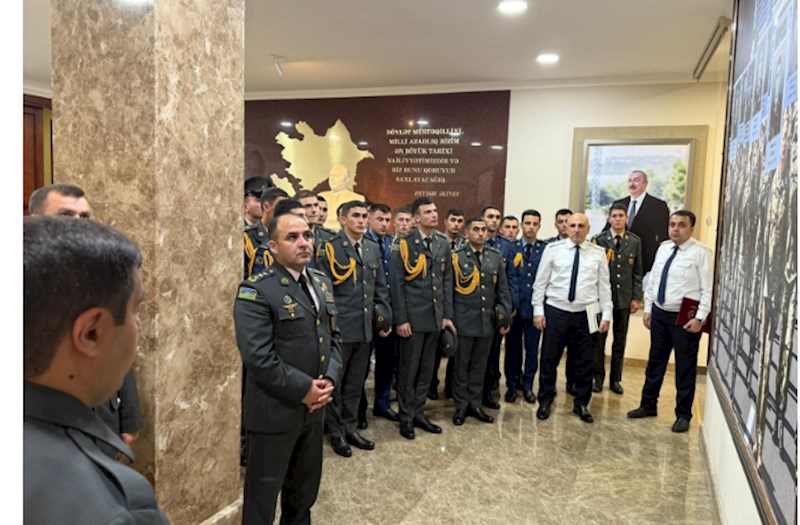 Hərbi prokuror Heydər Əliyev adına Hərbi İnstitutun kursantları ilə görüşüb — FOTOLAR