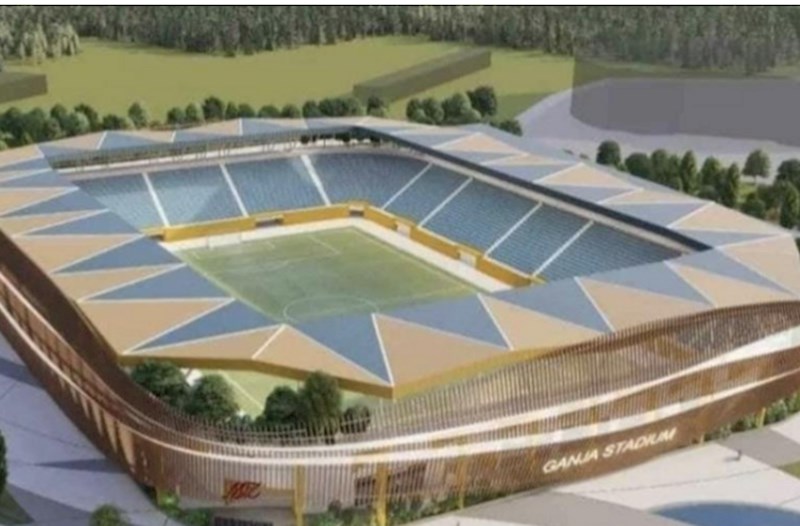 Gəncədə yeni istifadəyə verilən şəhər stadionuna media-tur keçirilib 