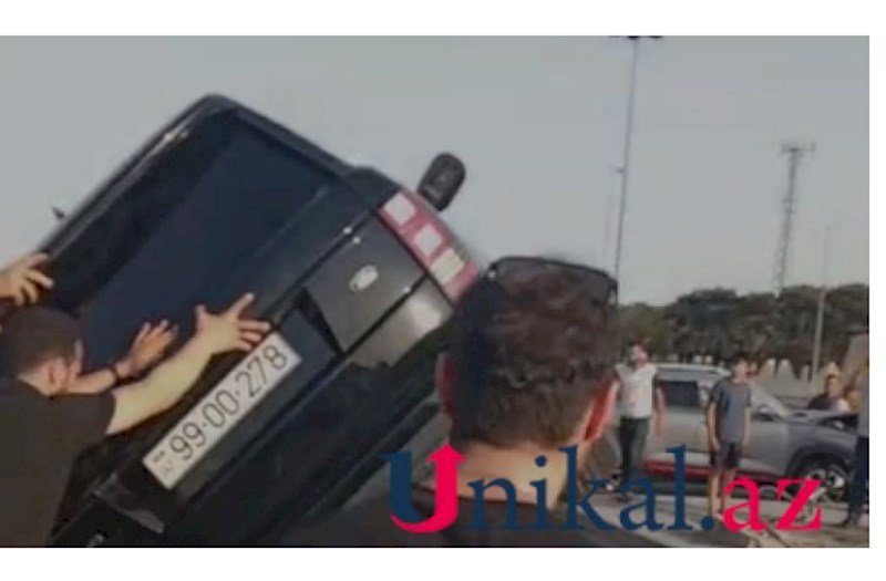Bakıda “Range Rover” aşdı — VİDEO 