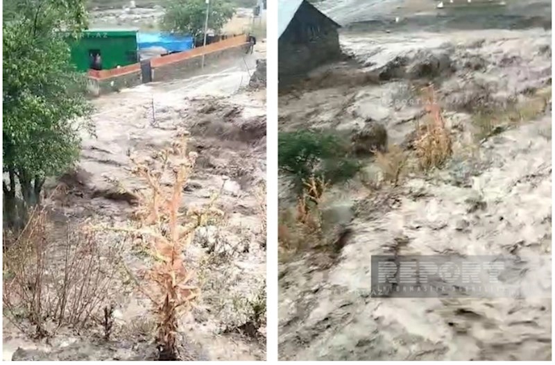 Daşkəsənin Alaxançallı kəndinə sel gəlib, bir sıra fəsadlar törədib